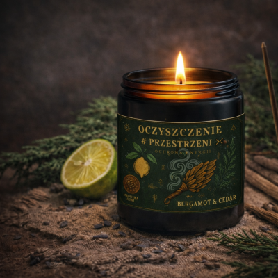 Zapachowa Świeczka Sojowa - Oczyszczenie Przestrzeni